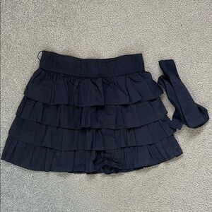 Navy Blue Skirt w belt